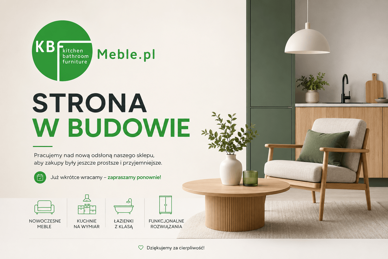 KBF Meble. Strona w budowie. Pracujemy nad nową odsłoną naszego sklepu, aby zakupy były jeszcze prostsze i przyjemniejsze. Już wkrótce wracamy.