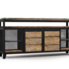 Komoda 190 stal i stare drewno premium do eleganckiego wnętrza