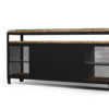 Komoda 190 stal i stare drewno premium do eleganckiego wnętrza