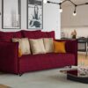 Max Sofa-czerwona sofa z bokami