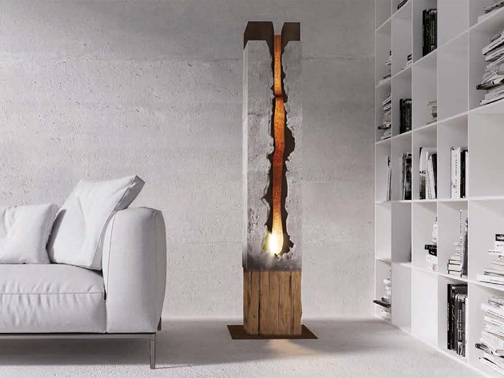 Remorse lampa beton Lampa BETON stare drewno i beton premium do eleganckiego wnętrza