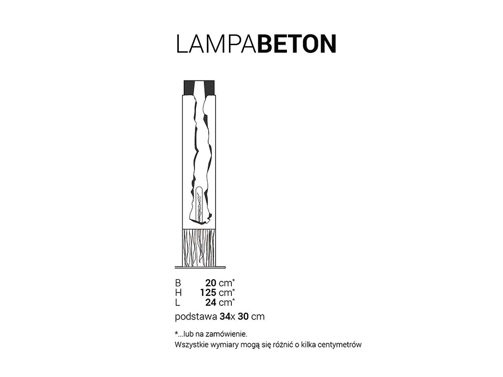 Remorse lampa beton Lampa BETON stare drewno i beton premium do eleganckiego wnętrza