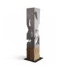Remorse lampa Tybet industrialna Lampa TYBET stare drewno i beton premium do eleganckiego wnętrza