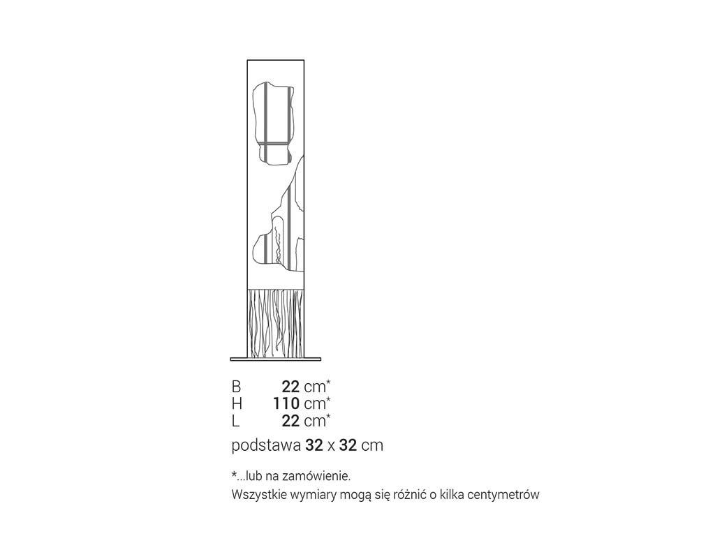 Remorse lampa Tybet Lampa TYBET stare drewno i beton premium do eleganckiego wnętrza