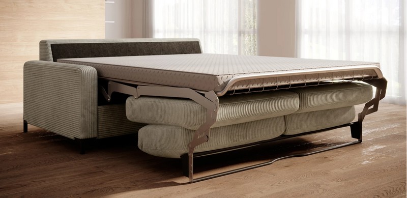 TINO 160 Sofa z funkcją spania | Włoski stelaż
