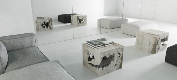 Ława TYBET beton premium do eleganckiego wnętrza