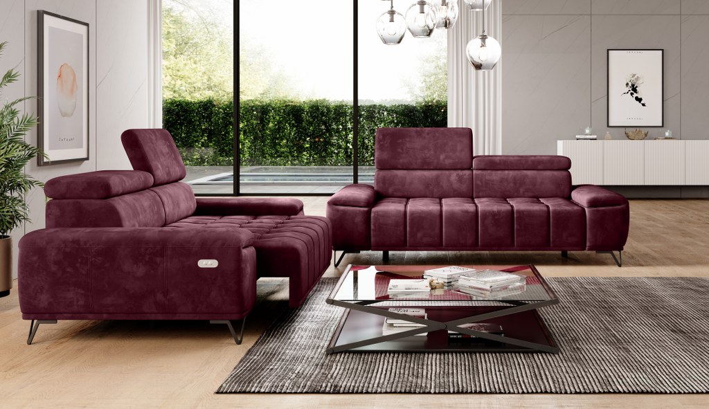 PALLADIO 3E Sofa z elektrycznie wysuwanym siedziskiem PALLADIO 3E Sofa z elektrycznie wysuwanym siedziskiem