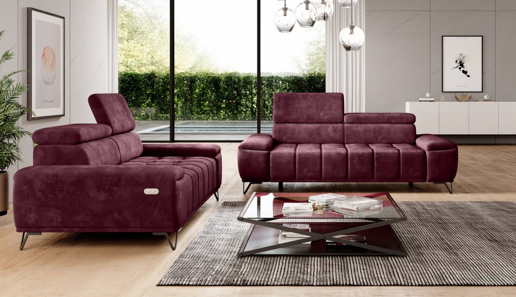 PALLADIO 3E Sofa z elektrycznie wysuwanym siedziskiem PALLADIO 3E Sofa z elektrycznie wysuwanym siedziskiem