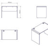 WymiaryBiurko100 HUBERTUS Design — WymiaryBiurko100