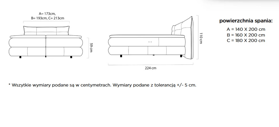 AURIS Łóżko Kontynentalne 180x200 z regulacją | Materac Mini Pocket | Materac Pocket AURIS Łóżko Kontynentalne z regulacją | Materac Mini Pocket | Materac Pocket