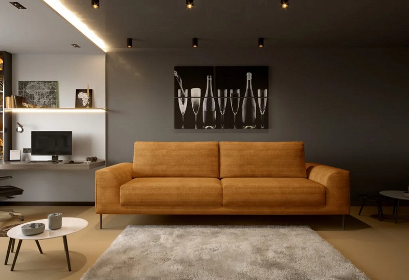 CAPITOL Sofa z funkcją spania i pojemnikiem