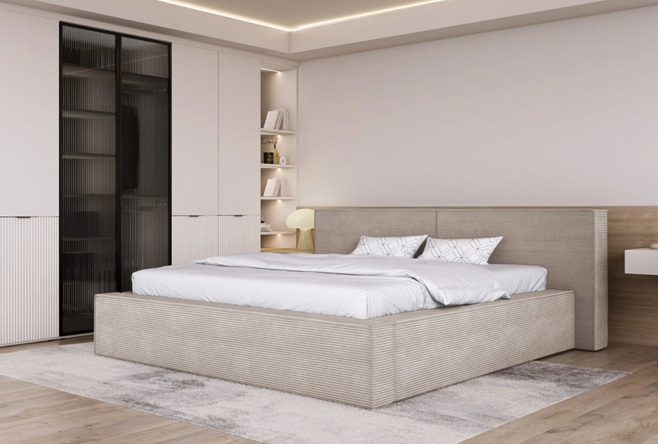 DOHA Łóżko 160x200 z pojemnikiem | rama stelaża metalowa DOHA Łóżko z pojemnikiem | rama stelaża metalowa