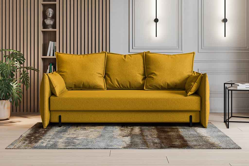 hana 2a Sofa HANA z funkcją spania i pojemnikiem