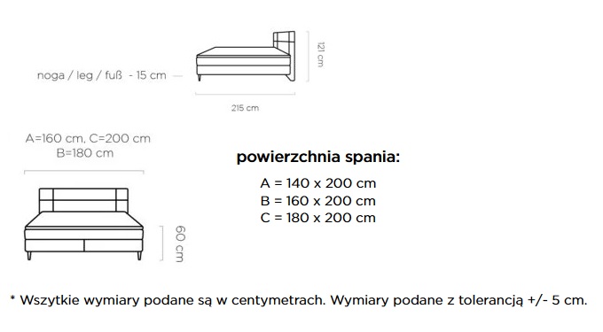 LUCIO Łóżko | Materac mini Bonell | Materac Pocket