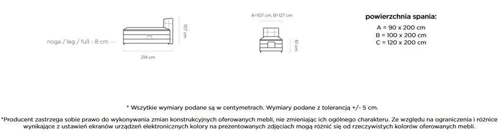 REY Łóżko Kontynentalne Elektrycznie Sterowane | Materac Pocket | Materac Pocket
