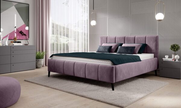 RIVA Łóżko 160x200 z pojemnikiem | Tkanina Ontario 16 | PROMOCJA | DOSTĘPNE OD RĘKI