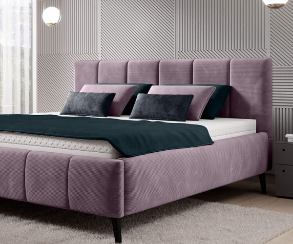 RIVA Łóżko 160x200 z pojemnikiem | Tkanina Ontario 16 | PROMOCJA | DOSTĘPNE OD RĘKI