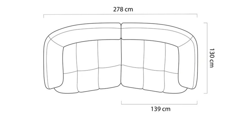 BESSO Sofa Bezfunkcyjna