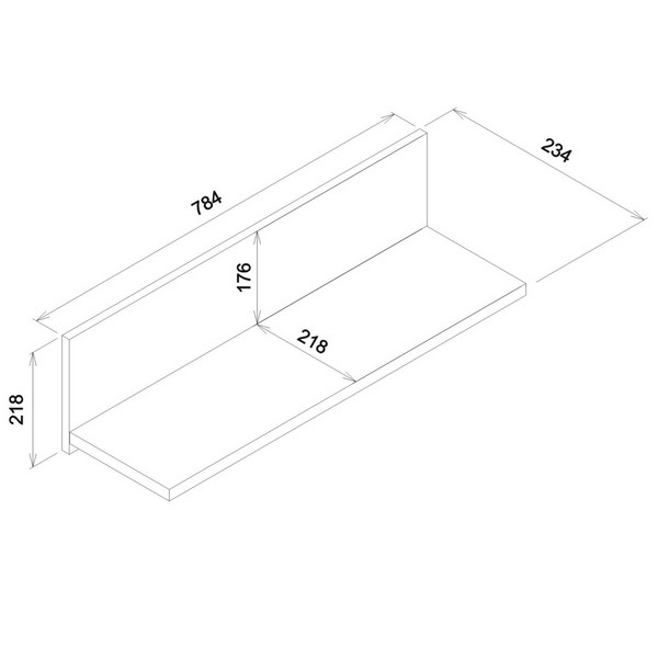 KUBO KB08 PÓŁKA WISZĄCA