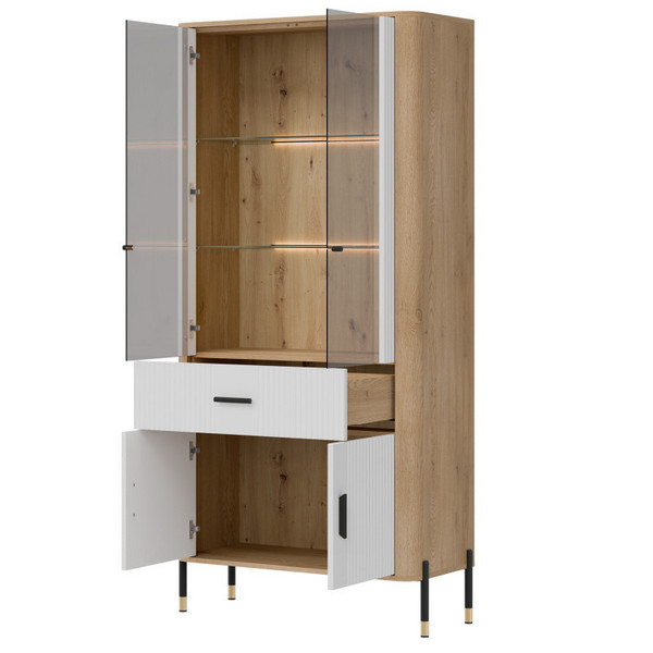 liveo-5a0a8b67f0fac35c8944bb99.jpg DANTE DT14 WITRYNA | BIAŁY MAT