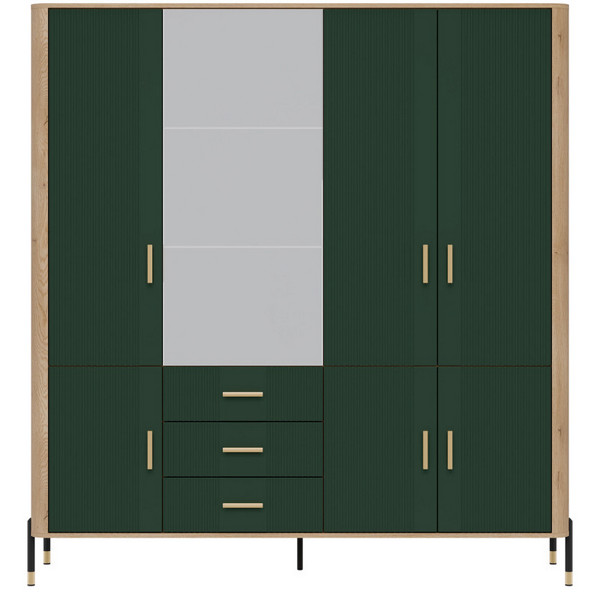 liveo-6a839129784308837923aeb0.jpg DANTE DT17 SZAFA Z LUSTREM | ZIELONY MAT