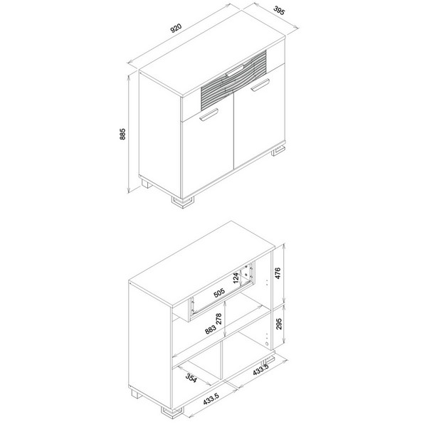 liveo-8ee71cdb76a4f953509cf9d3.jpg G-TE GT02 KOMODA CZARNY POŁYSK/DĄB