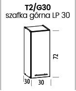 TIFFANY Szafka T2/G30 | Górna 30