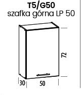 TIFFANY Szafka T5/G50 | Górna 50