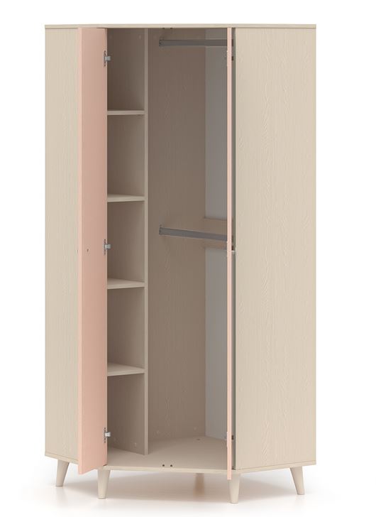 mlmeble-2317d175c3fcb58ef98f94e3.jpg MEVEL 01 Szafa Narożna | Millenial Pink | Piasek Pustyni