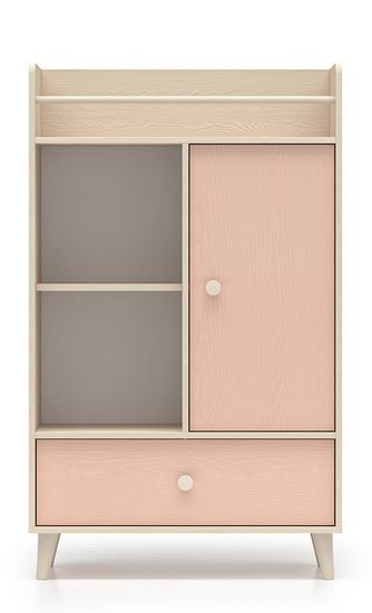 MEVEL 04 Regał 132 | Millenial Pink | Piasek Pustyni