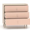 MEVEL 06 Komoda z szufladami | Millenial Pink | Piasek Pustyni