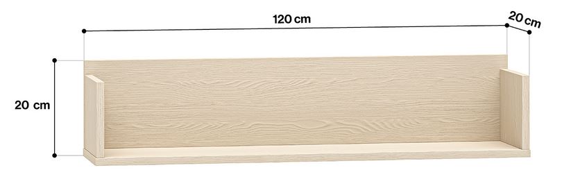 mlmeble-dac0a0610f8b195f16e7a814.jpg MEVEL 11 Półka wisząca | Piasek Pustyni
