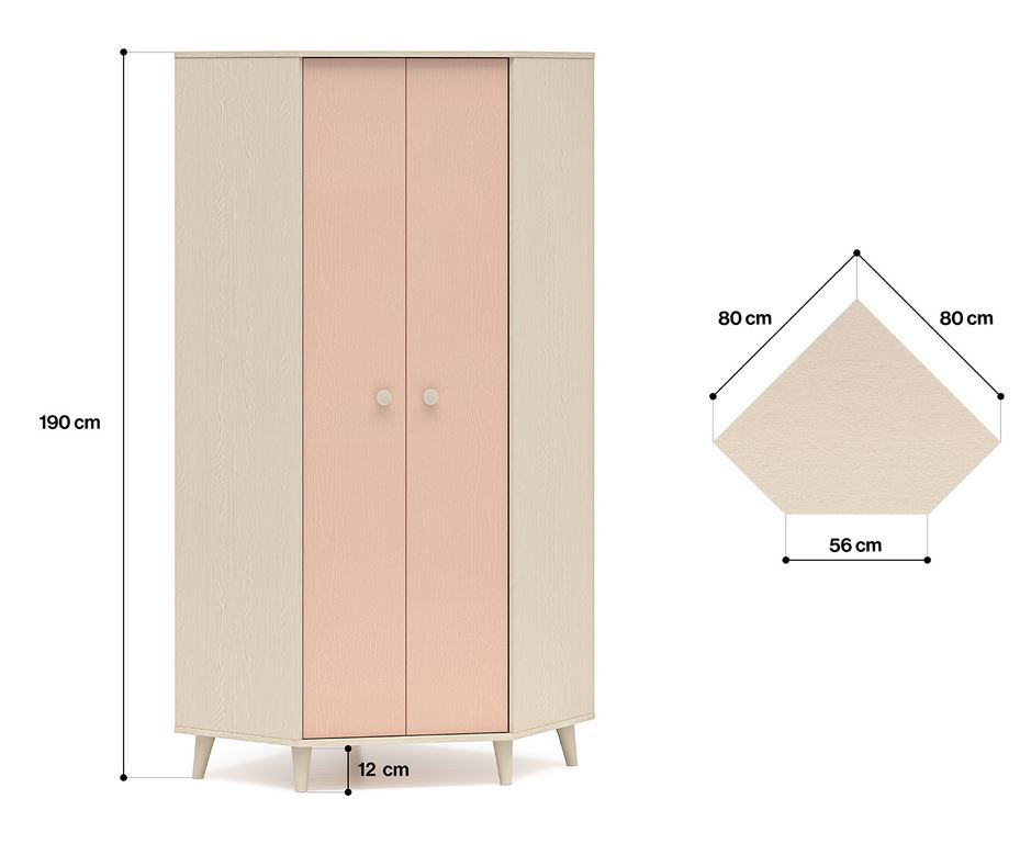 mlmeble-f2e76fc8389ec44ffad51347.jpg MEVEL 01 Szafa Narożna | Millenial Pink | Piasek Pustyni
