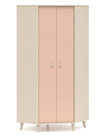 MEVEL 01 Szafa Narożna | Millenial Pink | Piasek Pustyni
