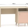 MEVEL 07 Biurko | Millenial Pink | Piasek Pustyni